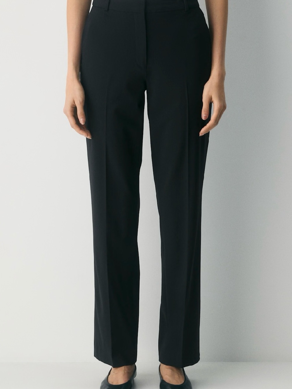 Aritzia Babaton Black Wool Trousers